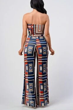 COULD I BE DREAMIN Multi Print Strapless Jumpsuit -Layer Outfit 37966949351682 6