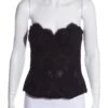 Donna Karen Black Bustier Lace Top SZ 12 -Layer Outfit 38020947804397 1