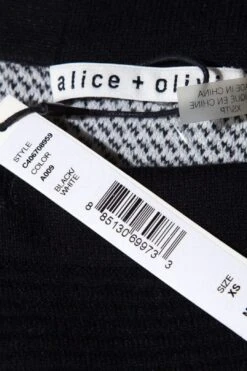 Alice + Olivia Black & White Plaid Wool Skirt SZ XS NWT -Layer Outfit 38124759843053 5