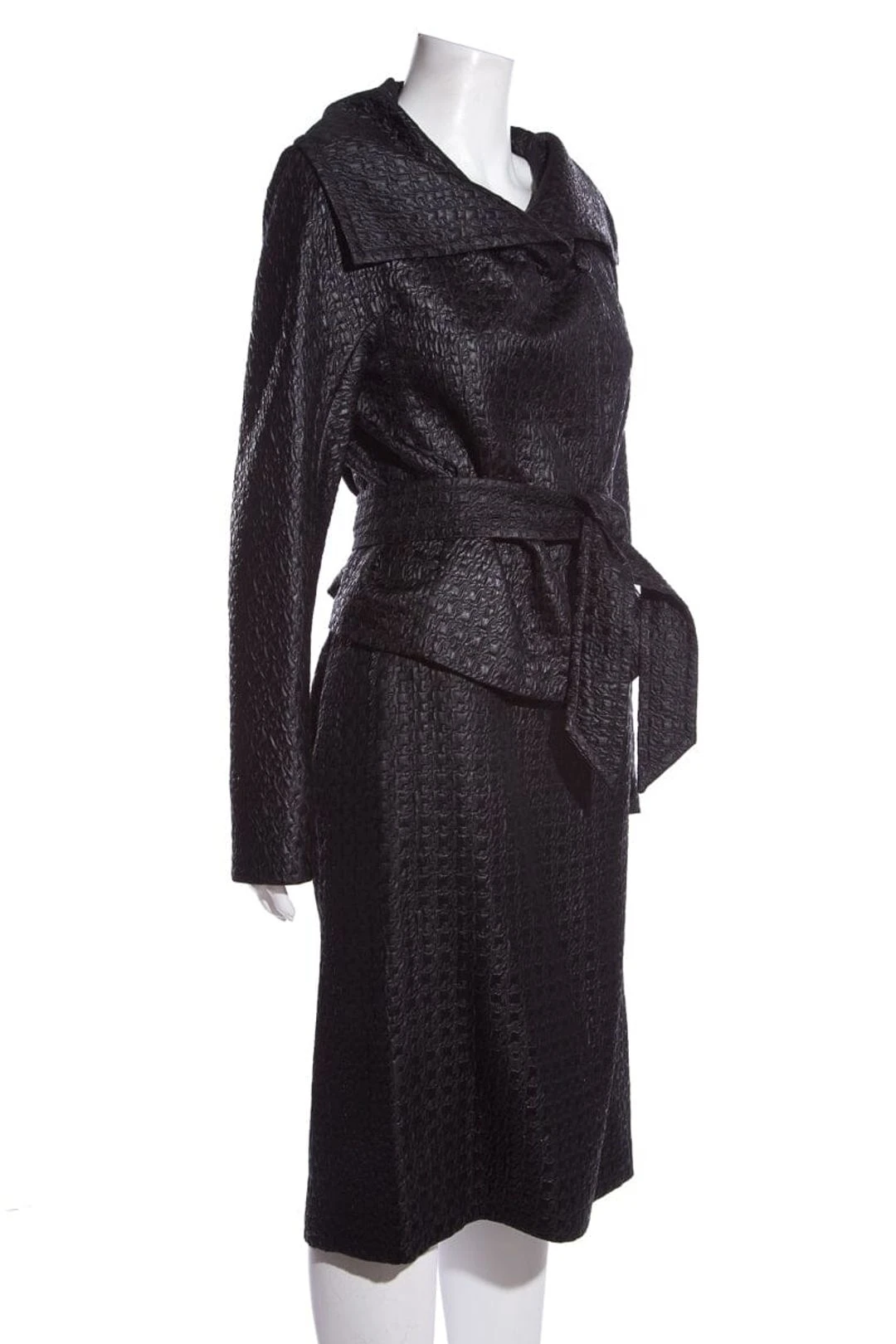 Max Mara Gunmetal 2 PC Skirt Suit SZ 40/42 4 Max Mara Gunmetal 2 PC Skirt Suit SZ 40/42 - Image 2