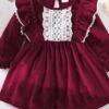 Pretty Christmas Lace Decor Printed Baby Skirts -Layer Outfit 38176202359004 1