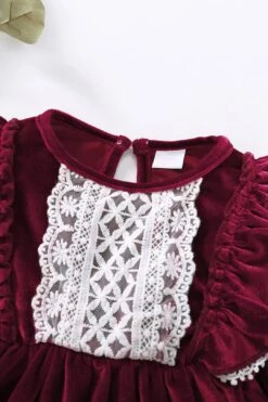 Pretty Christmas Lace Decor Printed Baby Skirts -Layer Outfit 38176202621148 3