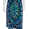 Pucci Multi Blue Velvet Skirt SZ 8 -Layer Outfit 38302886428909 1