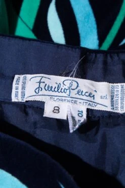 Pucci Multi Blue Velvet Skirt SZ 8 -Layer Outfit 38302886559981 5