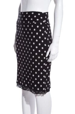 Dolce & Gabbana Polka Dot Skirt SZ 42 -Layer Outfit 38340885086445 4
