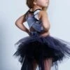 GIRLS HIGH LOW BLACK/GRAY TUTU SKIRT -Layer Outfit 38491754627288 1