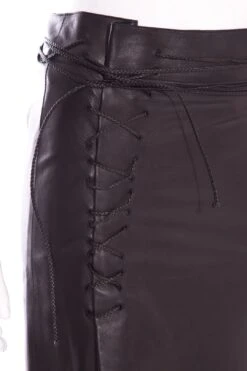 Vintage Gucci Black Leather Skirt SZ 40 -Layer Outfit 38506415784173 5