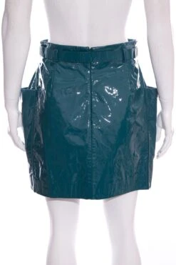 Sally LaPointe Teal Patent Skirt SZ 6 NWT 9 Sally LaPointe Teal Patent Skirt SZ 6 NWT -Layer Outfit 38515459227885 3