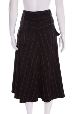 Vince Black Stripe Wrap Skirt SZ 0 -Layer Outfit 38518455042285 3