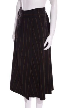 Vince Black Stripe Wrap Skirt SZ 0 -Layer Outfit 38518455075053 4