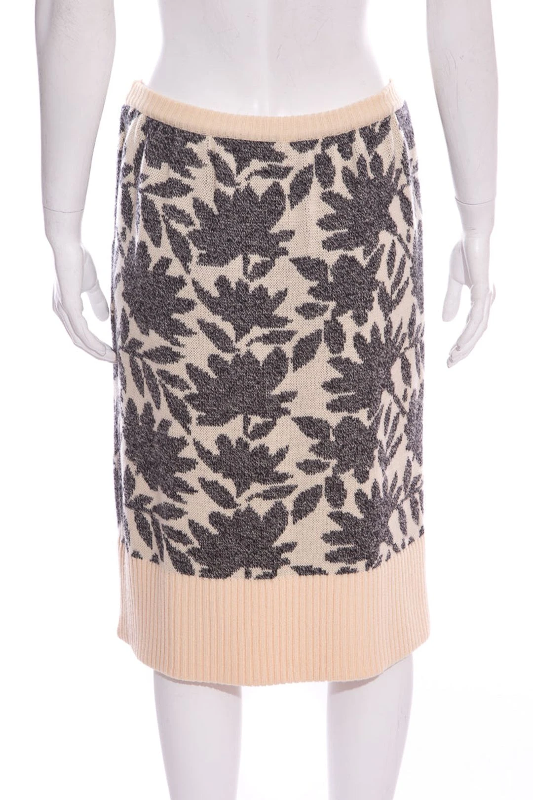 Vintage Pierre Balmain Ivory & Grey Knit Skirt SZ N/A 5 Vintage Pierre Balmain Ivory & Grey Knit Skirt SZ N/A - Image 3