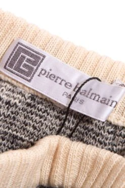 Vintage Pierre Balmain Ivory & Grey Knit Skirt SZ N/A 11 Vintage Pierre Balmain Ivory & Grey Knit Skirt SZ N/A -Layer Outfit 38521755042029 5