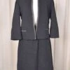 1960s Charcoal Wool Skirt Set -Layer Outfit 38666375528696 1
