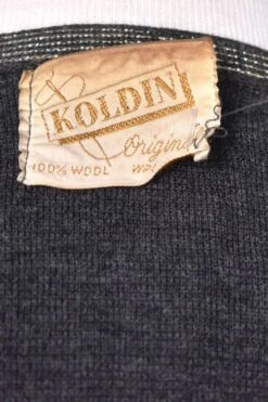 1960s Charcoal Wool Skirt Set -Layer Outfit 38666375790840 8