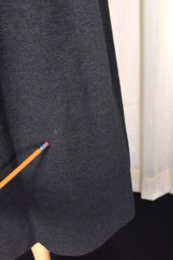 1960s Charcoal Wool Skirt Set -Layer Outfit 38666375856376 10