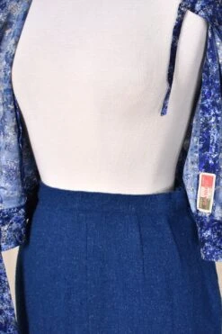 1950s Blue 3pc Tweed Skirt Suit -Layer Outfit 38666381689080 7