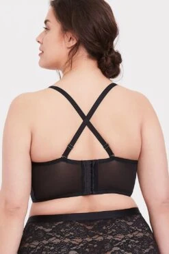 Push Up Black Bra Torrid Curve Bra, 44DD -Layer Outfit 38669627621594 3