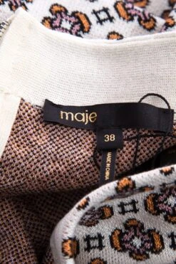 Maje White & Orange Floral Skirt SZ 38 -Layer Outfit 38685978132717 4