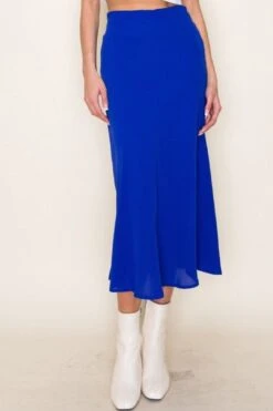 High Waist Lined Midi Skirt -Layer Outfit 38711521739005 5