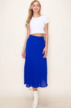 High Waist Lined Midi Skirt -Layer Outfit 38711521771773 7