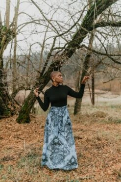 Maxi Wrap Skirt In Earth Worship 11 Maxi Wrap Skirt In Earth Worship -Layer Outfit 38739071762690 3