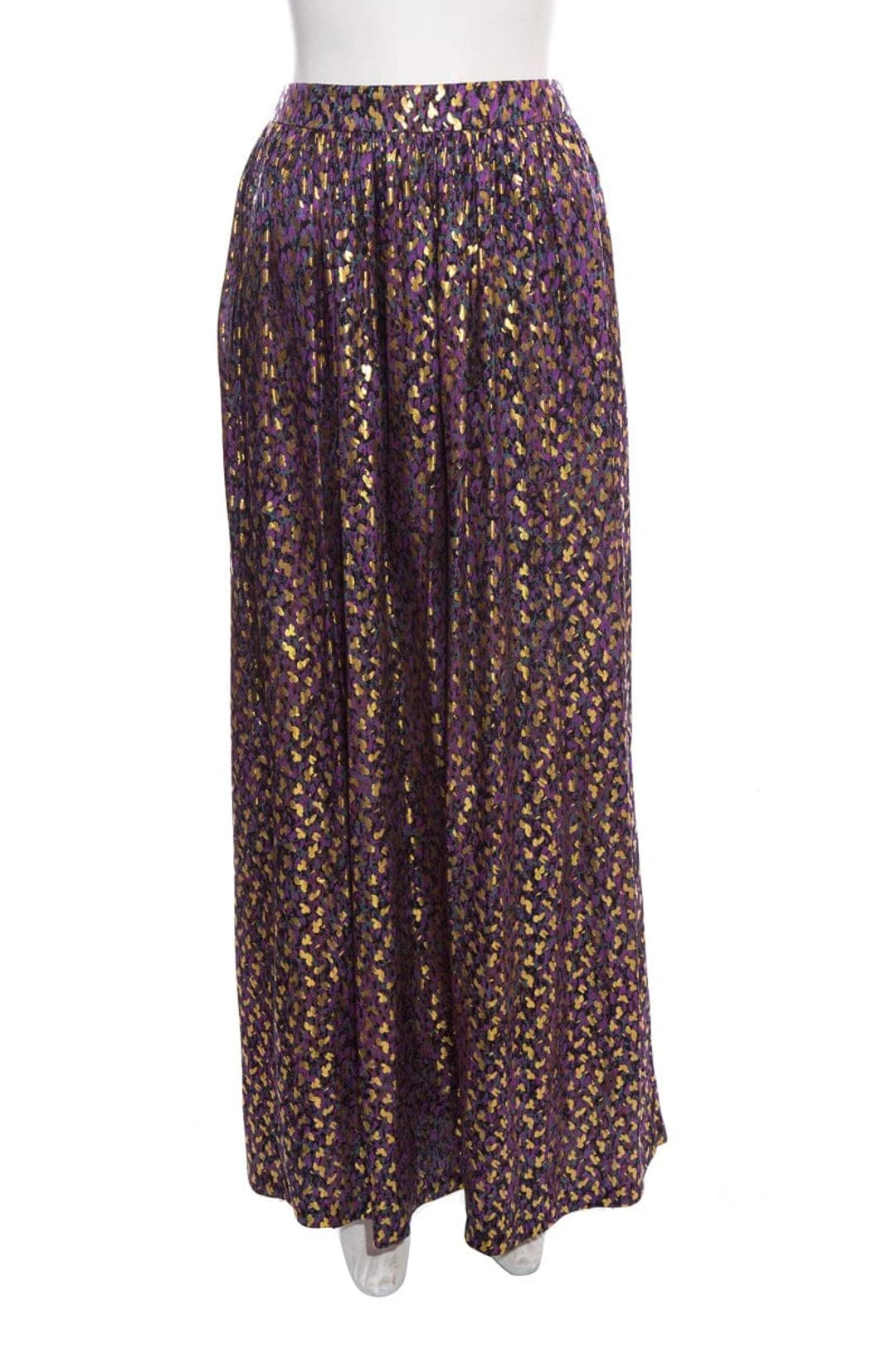 Les Suites Purple & Gold Printed Maxi Skirt 3 Les Suites Purple & Gold Printed Maxi Skirt