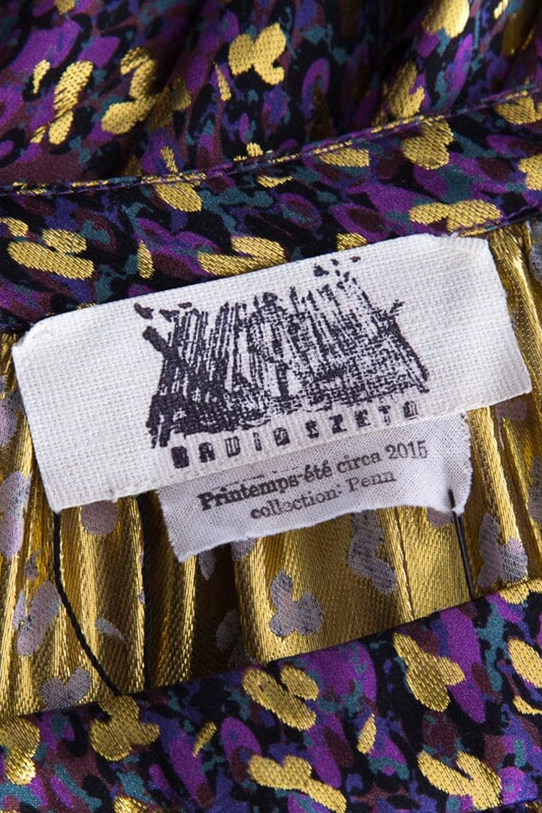 Les Suites Purple & Gold Printed Maxi Skirt 6 Les Suites Purple & Gold Printed Maxi Skirt - Image 4