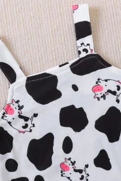 2PCS Cute Cow Printed Baby Jumpsuit Set 10 2PCS Cute Cow Printed Baby Jumpsuit Set -Layer Outfit 38844337193180 4