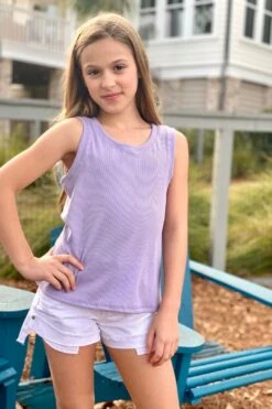 Lavender Muscle Tank