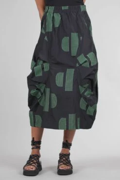 Oracle Skirt, Black/Green
