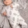 2PCS Cute Flying Saucers Printed Baby Jumpsuit -Layer Outfit 38915728802012 1
