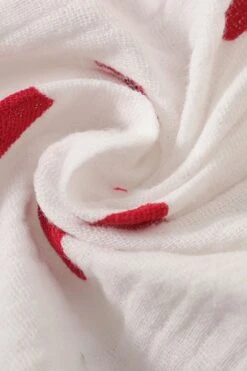 2PCS Cute Allover Heart Printed Bowknot Decor Sleeveless Jumpsuit -Layer Outfit 38919010615516 8