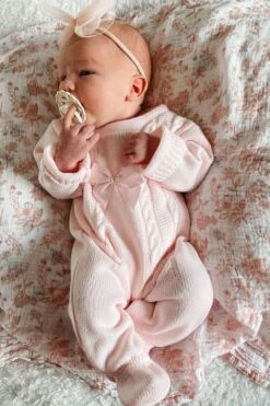 Pretty Solid Color Baby Long Sleeve Jumpsuit