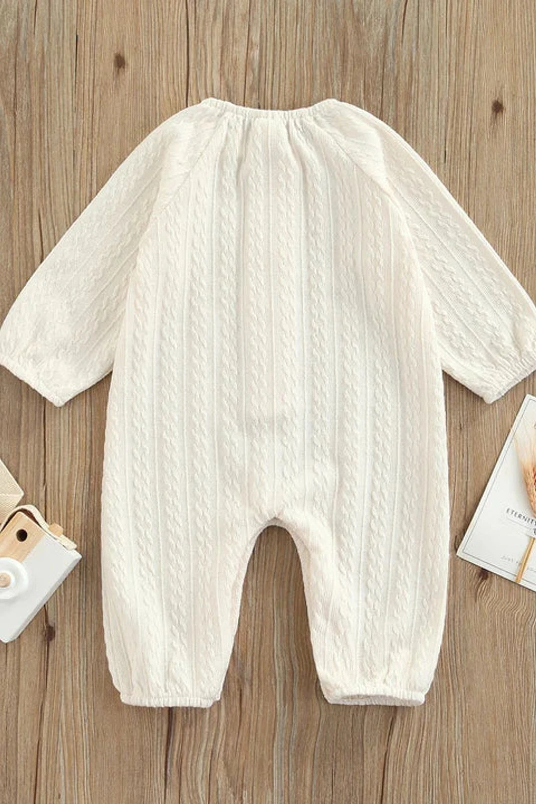 Lovely Solid Color Baby Long Sleeve Jumpsuit 5 Lovely Solid Color Baby Long Sleeve Jumpsuit - Image 3