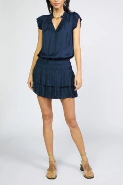 Current Air Mini With Pleated Skirt In Navy