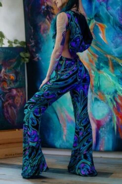 Ring My BellBottom Jumpsuit In Blissed Out Blues - Mystical Jelly -Layer Outfit 38973656334556 2