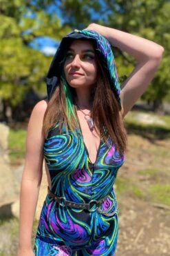 Ring My BellBottom Jumpsuit In Blissed Out Blues - Mystical Jelly -Layer Outfit 38973656924380 3