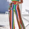 Sexy Boho Two-piece Stripe Jumpsuit -Layer Outfit 3898878754894 1
