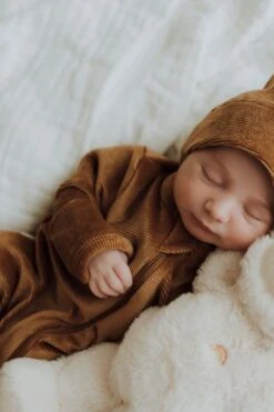 2PCS Cute Solid Color Corduroy Baby Long Sleeve Jumpsuit -Layer Outfit 38994093899996 6