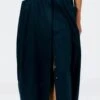 Eco Poplin Lantern Skirt - Navy -Layer Outfit 39085860782301 1