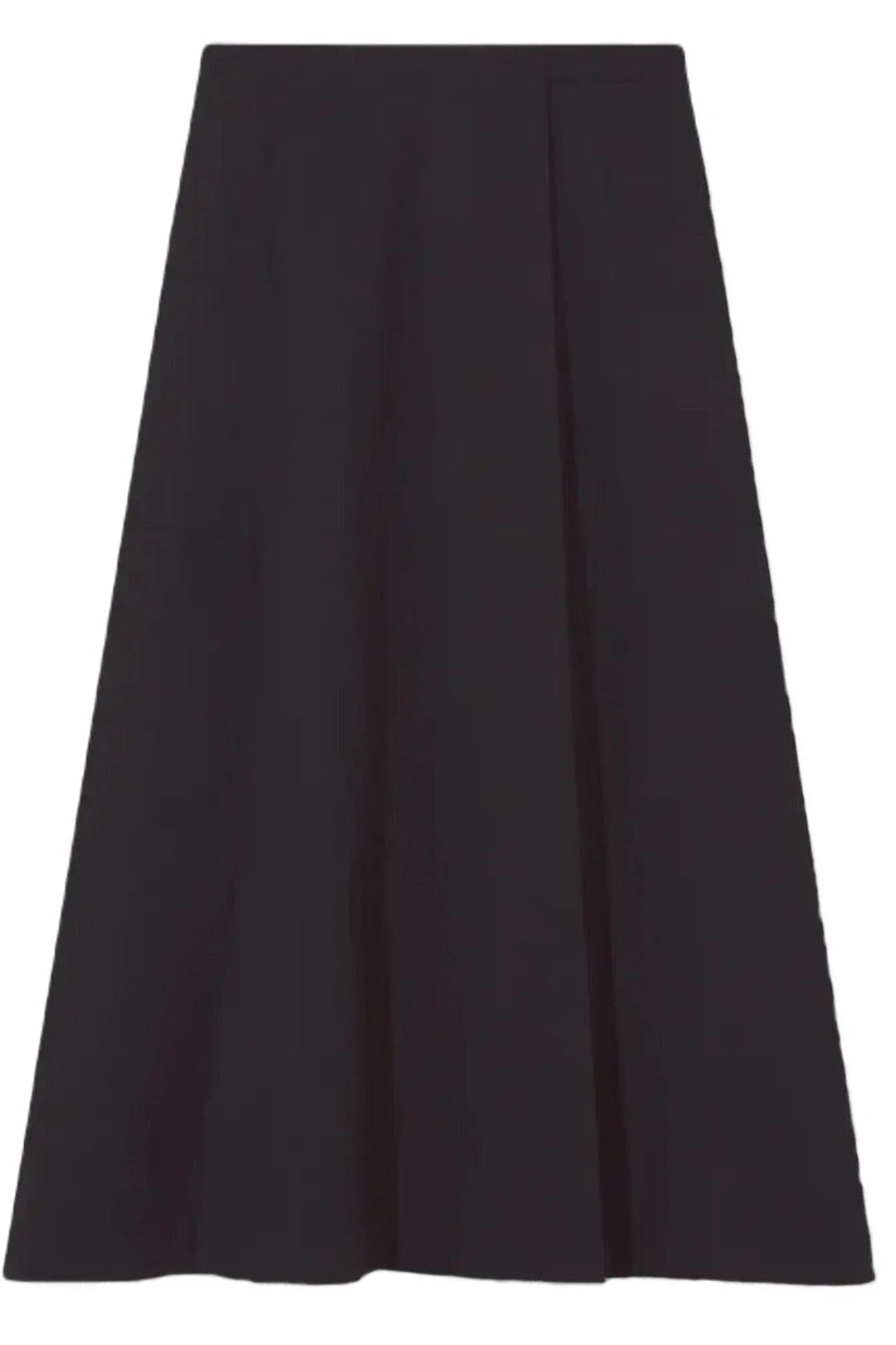 Soft Poplin Wrap Skirt - Black 3 Soft Poplin Wrap Skirt - Black