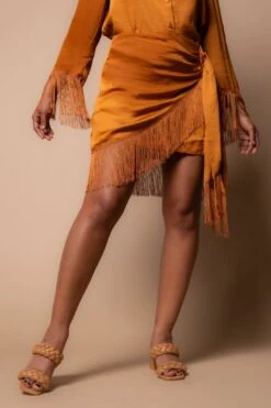 Steve Madden Inessa Fringe Skirt