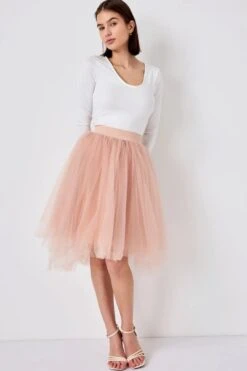 Tulle Pink Tutu Skirt {pre-order} -Layer Outfit 39128757600500 5