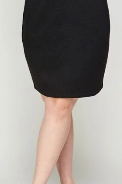 Plus Textured Skirt In Black -Layer Outfit 39130379976950 3