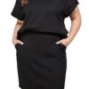 Plus Textured Skirt In Black 1 Plus Textured Skirt In Black -Layer Outfit 39130470646006 1