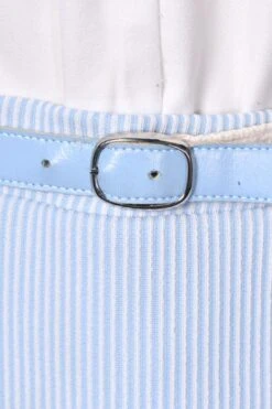 1960s Blue White Striped Skirt -Layer Outfit 39131419738360 4