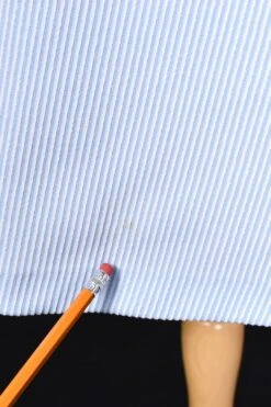 1960s Blue White Striped Skirt -Layer Outfit 39131419803896 6