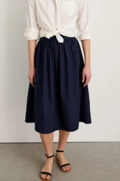 Standard Skirt In Paper Cotton
