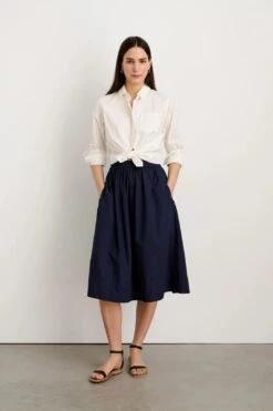 Standard Skirt In Paper Cotton -Layer Outfit 39138907619555 3