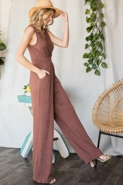 Kimball Sleeveless Jumpsuit- Nursing Friendly -Layer Outfit 39220962525405 3